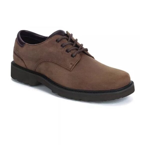 Timberland Brown Lace Up Leather Lace Up Oxford Boot Men’s Shoe Size 10.5 - Picture 1 of 8